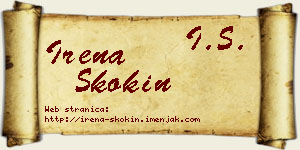 Irena Skokin vizit kartica